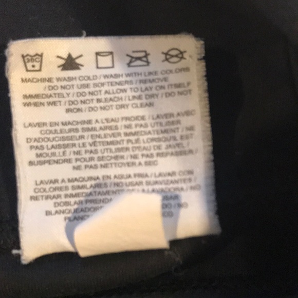 Nike Black Leggings Small S Dri-fit Neon Zipper - Picture 10 of 10